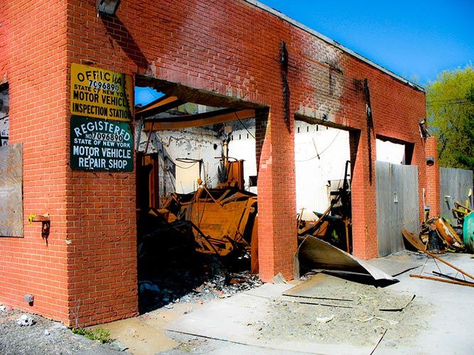 abandoned gas station